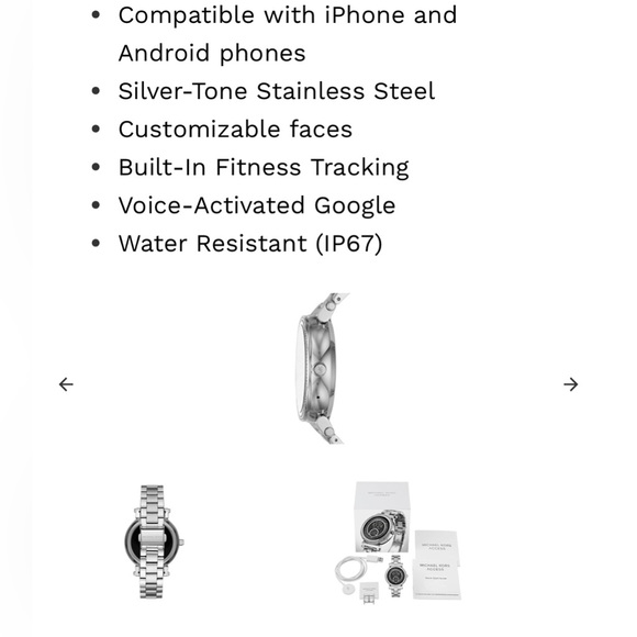 Micheal Kors Smartwatch Sofie MKT5020 Preowned - Picture 11 of 11